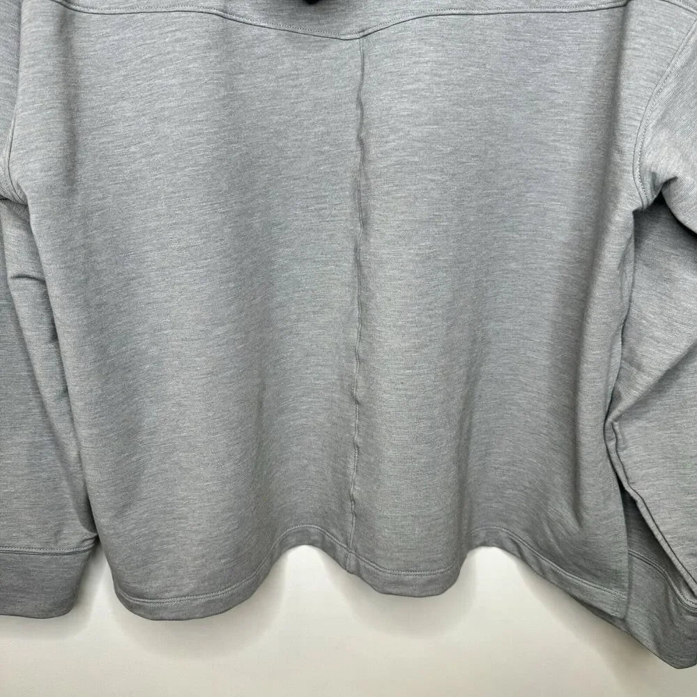 Nike Yoga Dri Fit hoodie hooded sweatshirt gray Pull-over DM7033-073 - Picture 6 of 14